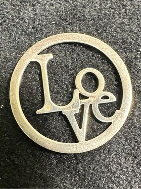 Vtg: .925 RJ Graziano ‘LOVE’ pendant